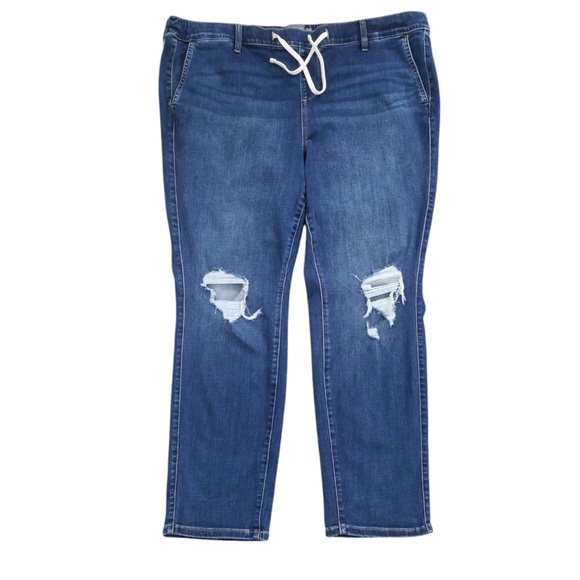 Torrid Women's Feel the Fit Distressed Pull On Jeans Size 3X  (3R Torrid Sizing) - Picture 1 of 13